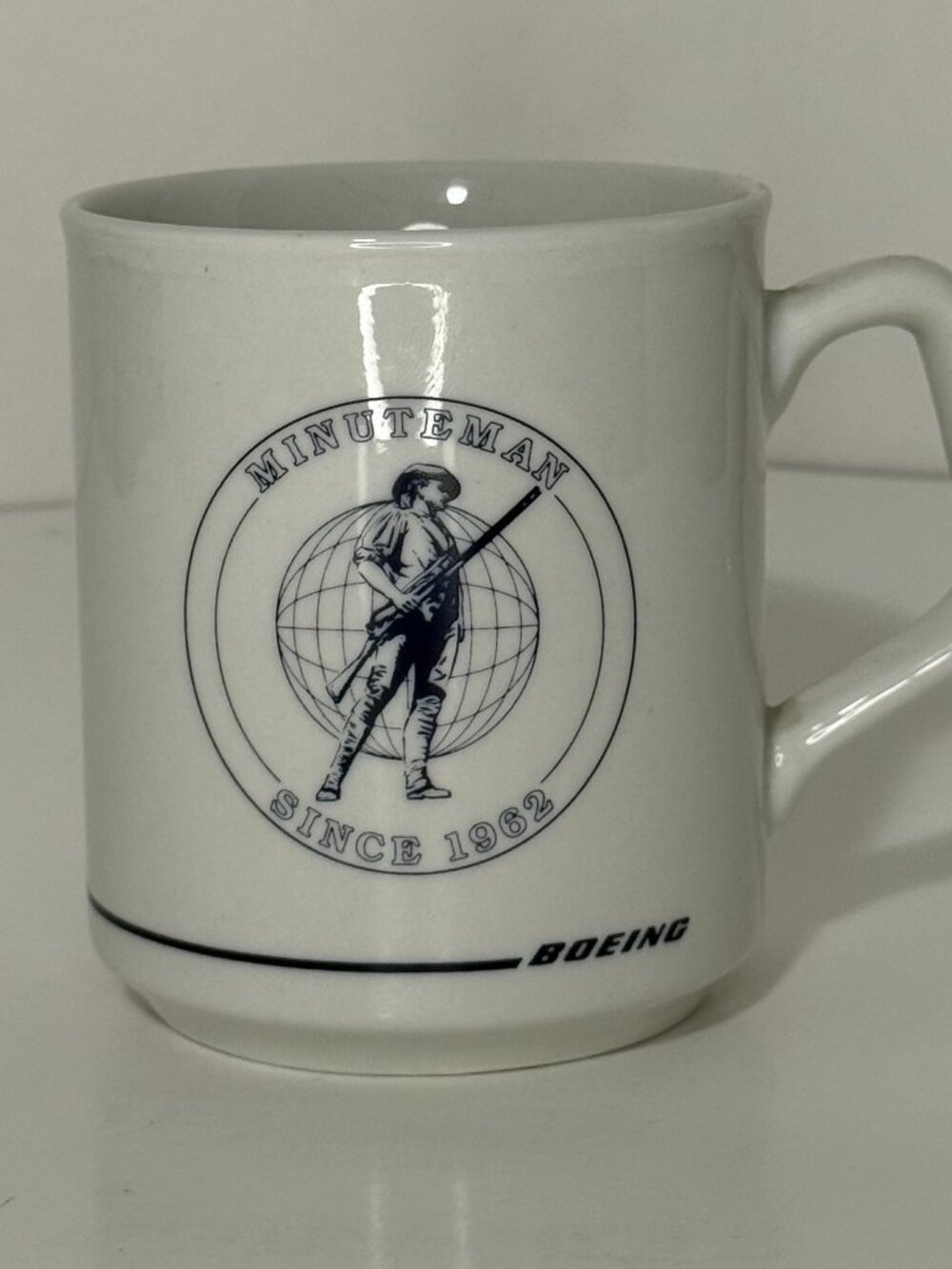 Vintage Boeing Minuteman Since 1962 Coffee Mug Aerospace Defense Program Cup